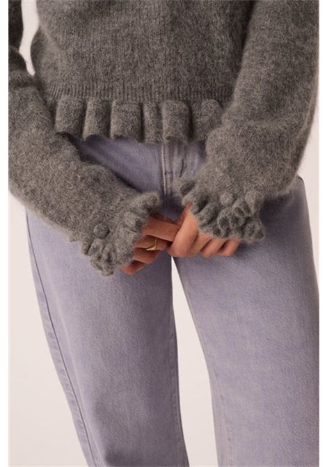 Des Petits Hauts Women's Canello Medium Grey Super Kid Mohair & Baby Alpaca Jumper Des Petits Hauts |  | 1H26005108175